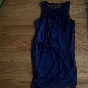 Armani Exchange Sleeveless Navy Dress